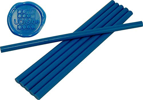 UDIG 7 mm Siegelwachs für Wachspistole 6er Pack (Azurblau)