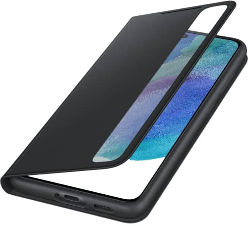 Samsung Smart Clear View Schutzhülle mit Sichtfenster für Galaxy S21 FE 5G, Schwarz