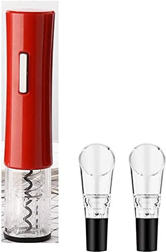 HSWYJJPFB Sacacorchos Abridor de Vino eléctrico Abridor de sacacorchos eléctrico automático para Botellas de Vino para Amantes del Vino Juego de Regalo 4 en 1 0927(Size:Style 1)