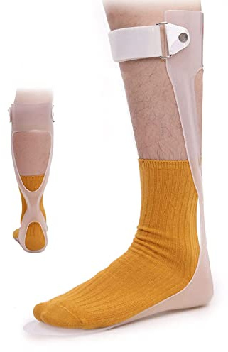 Shuyan Jiao AFO Foot Drop Brace Ankle Foot Orthosis Medical Afo Walking with Shoes for Stroke Hemiplegia Men & Women Left/Right Foot (Medium-Right)