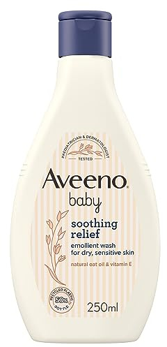 Aveeno Baby Beruhigende Linderung Weichmacher Baby-Waschmittel für trockene Haut, 250 ml
