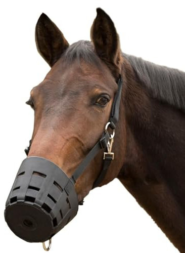 AMKA Waldhausen Maulkorb Easyclean, Fressbremse zur Nahrungsaufnahme, schwarz