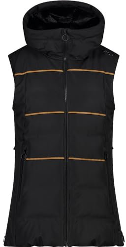 CMP Apres Ski ärmelloser Parka für Damen, schwarz,38