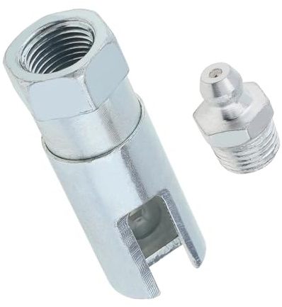 90-Grad-Fettkupplung, CLAHJQX Fettpresse-Adapter, Steckverbinder, Schlitz, rechtwinklig, mit 0,3 cm NPT-Gewinde