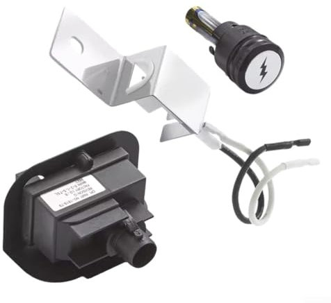 Vilgftyiet Igniter Kit Ersatzteile für Weber Q1200 Q2200 64868 Series Gasgrill - Inklusive elektronischem Zündknopf und Elektroden für zuverlässige Zündungen, R0359HRR4B4025PM4KLY6N6U8
