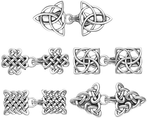 Lot de 5 clips vintage pour pull en tricot pour femme - Clips tendance pour écharpe creuse - Boucles de châle en soie - Accessoires de col pour femme - Fermetures de veste, broches à chaîne, Métal