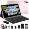 AOCWEI Tablet 11 Pulgadas Tablet Android 2K 16Gb RAM+256Gb ROM (TF 512Gb), 5G+2.4G WiFi, Bluetooth 5.0, Octa Core, 2.0Ghz, 8600Mah, 2000 * 1200 Píxeles,con Teclado Y Ratón Ordenador, Oro Rosa