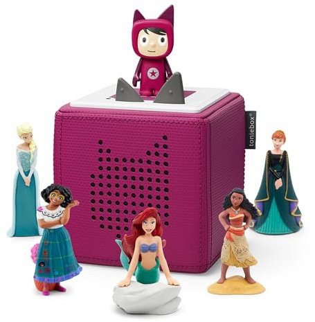 tonies Disney Ultimate Princess Bundle 1 creative & 5 Encanto, Moana, Frozen, Frozen 2, Litlle Mermaid, Purple