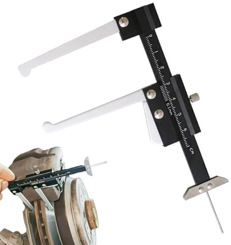 Brake Disc, Metric Measuring, Brake Thickness Tool, Disc Brake Measuring, Brakes Disc Tool for Measuring Thickness from 0-60mm, Perfect for Disk Brakes