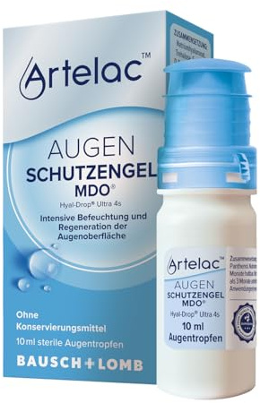 Artelac Augenschutzengel MDO Hyaluron Augentropfen mit Fucoidan 10 ml | Regeneriert & schützt beanspruchte Augen - auch nach Operationen am Auge - Schutz der Augenoberfläche - spendet Feuchtigkeit