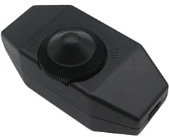 Interrupteur Variateur de Lumière 220v Noir à Rotation pour Lampe | Design Rotatif Léger, Plastique et Composant Électronique, Usage Domestique pour Table Lamp et Tungsten Lamp