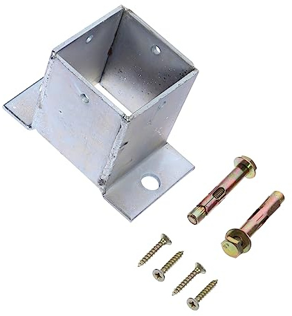 Tofficu Heavy Duty Deck Post Base Fence Post Anchor for Desk Brackets for Outdoor Use