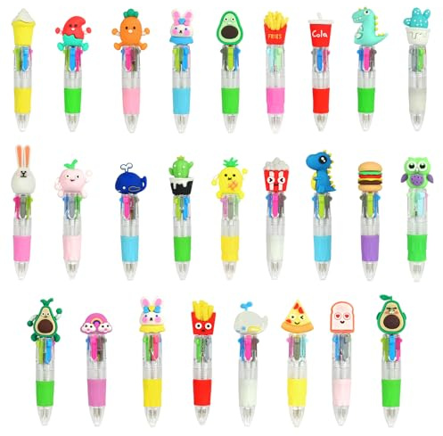 AOOSU Penne Multicolore, 26 Pezzi Penne Multicolore, 4 Colori Penna Adatte per studenti