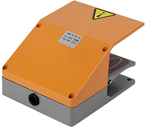 Blaihild Heavy Duty Fotpedalomkopplare 380VAC 10A Dubbel Pedalkontroll Antikorrosionslegering Material för Verkstadsmaskiner Industriell Utrustning