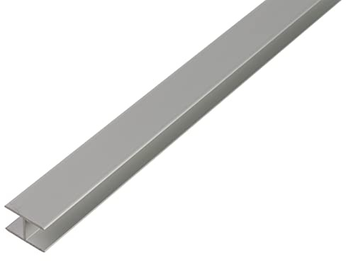 Alberts 030838 H-Profil | selbstklemmend | Aluminium, silberfarbig eloxiert | 2000 x 19,5 x 30 mm