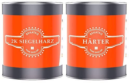 BEKATEQ BK-350SH 2K Siegelharz glänzend 1,5kg farblos, kratzfest, hochbelastbar, Bodenversiegelung, Betonsiegel, Dekorharz