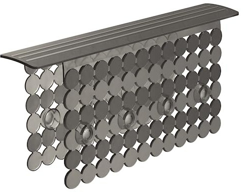 Bligli Plastic Sink Saddle, Sink Divider Mat with Strong Suction Cups, Kitchen Divided Sink Protector Mat for Glassware Dishes, Easy to Clean and No Smell, 9.5 x 12, Translucent Grey