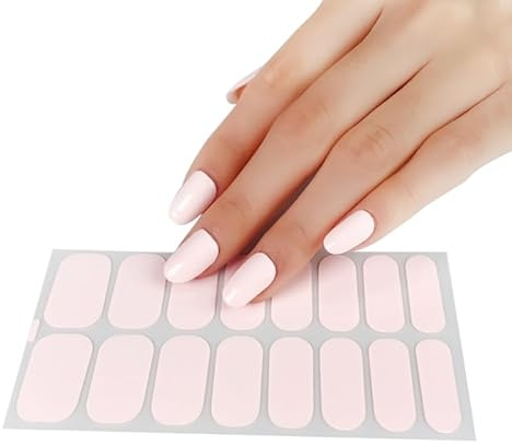 Miaelle 16 Streifen Nagellack Aufkleber Nagelaufkleber UV Lampe Erforderlich Nagellack Wraps Nagelkunst Aufkleber Für Frauen Und Mädchen Nagelfolien Nagelstreifen Fingernagel Maniküre Aufkleber