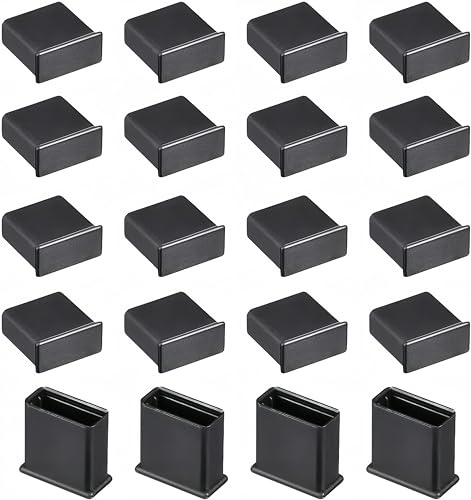 Boxonly 20Pcs Black PE USB 2.0 Port Anti-Dust Stopper Cap Cover for USB, Charging Cable, Data Cable