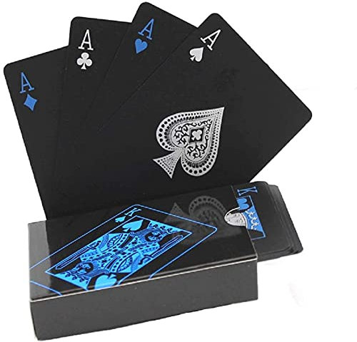 Jieddey Jeu de Carte,Cartes de Poker 54 Jouer aux Jeux de Cartes Jeu de Poker Magiques Outil Ensembles Professionnel Cartes de Jeu en Plastique pour Le Tour de Cartes Le Tour de Magie et la Partie