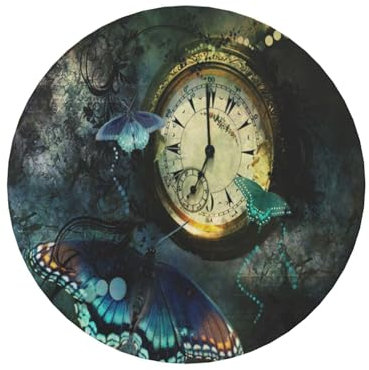 Farbenfroher Kühlschrankmagnet mit Uhr-Schmetterling – niedliche und lustige Küchendekoration, einzigartige magnetische Dekoration, weicher magnetischer Kühlschrankmagnet