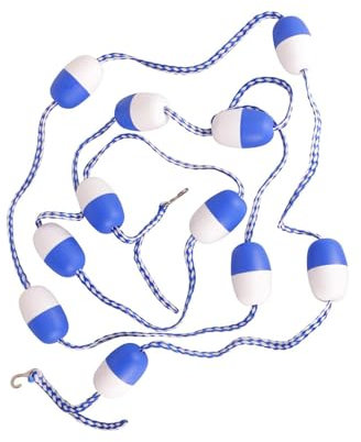 Gralara Corda sicura per Piscina con galleggianti, Boe galleggianti, Boa divisoria per Linea Galleggiante per Piscina da 5 m con Ganci, Linea di di