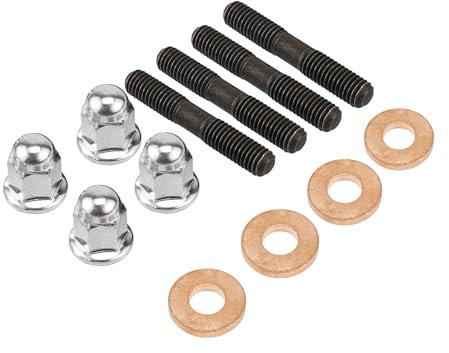 Aqxylzx Motorrad Zylinderkopf Stehbolzen Schrauben Scheiben Mutter Kit for YZ85 2002-2018 90116-08394 90201-080L8 90176-08026