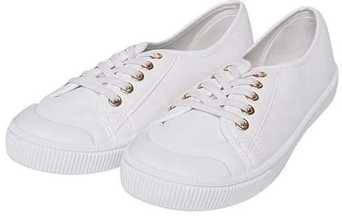 Ex High Street Brand Lace Up Women Shoes Canvas, Womens Trainers Low Top Flat Sneakers Women Gym Sports Pumps Ladies Trainers