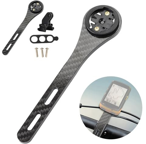 Supporto esteso per computer da bici da strada anteriore, supporto per computer da ciclismo attacco manubrio integrato per Gar-min per Bry-ton