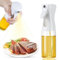 Criveple Pulverizador de aceite, botella de spray de 200 ml, spray de aceite para cocinar, salpicaduras de vinagre, atomizador de aceite para cocinar, hornear, asar, pasta, ensalada (blanco)
