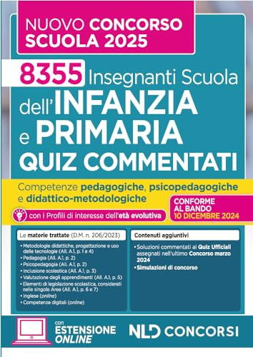 Quiz commentati per il nuovo Concorso per la Scuola dell'Infanzia e primaria 2024