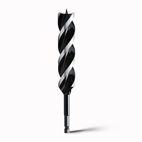 hsawbit Wood Drill Bits, 32mm x 230mm Auger Drill Bit Extra Long | Hex Shank Big Drill Bits Wood Plastic, Drywall Woodworking Large Hole Drill Bit