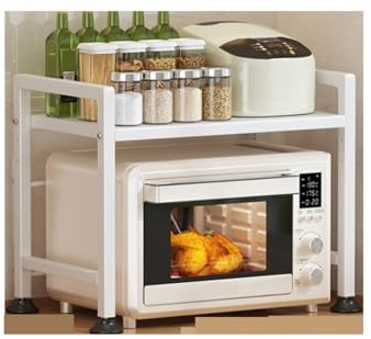 GAOJUNAN Meuble Micro Onde Support De Four À Micro-Ondes, Cuiseur À Riz De Cuisine, Support Multifonctionnel, Support De Four De Comptoir Domestique, Rangement Multicouche Etagere Micro Ondes(53cm)
