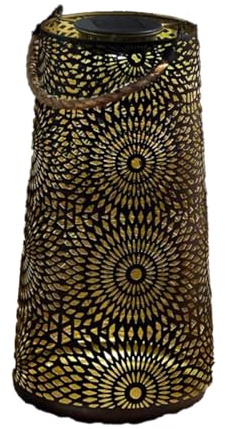 Smart Solar Muscat Solar Powered LED Metal Lantern - 29cm