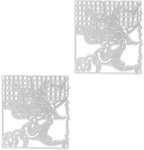 Lurrose 2 Piezas Pegatinas Papel Adorables Troqueles De Corte Para Scrapbooking Kit De Diario Almacenar Cortador De Círculos Plantillas De Letras Sobres Transparentes Acero De Alto Carbono