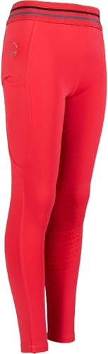 HKM Aymee basanes en Silicone Leggings d'équitation pour Enfants Rose 122/128