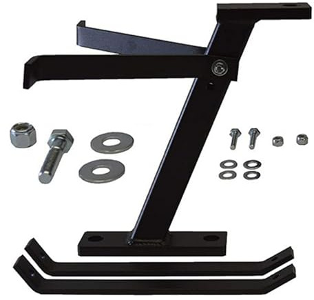 Lawnmower Trailer Attachment - Garden Tow Hitch, Utility Hauling Hook | Heavy Duty Steel Build Uniiversal Mount Plate, Rust Resistant Coating for Connecting Carts Spreaders or Wagons to Mowers