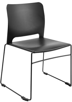 TOPSTAR Visit Lite | Besucherstuhl | Kunststoff Version| Farbe schwarz | Made in Germany
