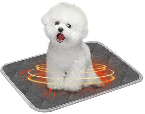 Chumix 45X60 cm Coussin Auto-Chauffant pour Chat & Chien, Tapis Chauffant Chien, Coussin D'auto-Chauffage pour Animaux de Compagnie- Lavable en Machine, Adapté au Sèche-Linge, Antidérapant (M)