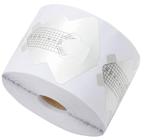 Gatuida 1 Rouleau d’Autocollants pour Rallonger Ongles, Papier Support en Aluminium, Outils de Nail Art Faciles à Utiliser, pour Salon ou Usage Personnel
