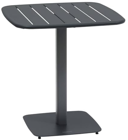 Hespéride - Tavolo da giardino alegoria 2 posti 70x70cm grigio grafite