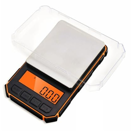 Balanza - Báscula de cocina eléctrica con pantalla digital de 500 g/0,01 g for pesar alimentos en la cocina.