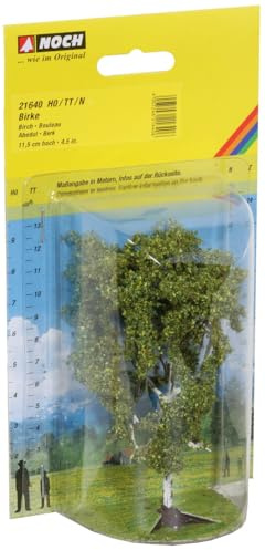 NOCH® Birke, realistischer Modellbaum, 11,5 cm hoch für die Spurweiten H0, TT, N ideal für Dioramen und Modellbau