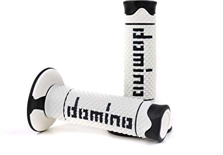 Domino COPPIA MANOPOLE BIANCO/NERO DSH OFF ROAD
