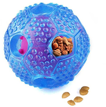 DUBENS Futterball Trockenfutter Leckerli Interaktives Spielzeug Kugel Ball Hund Katze Haustiere Abgabe Belohnung, Katzen interaktives Katzenspielzeug für mehr Fitness
