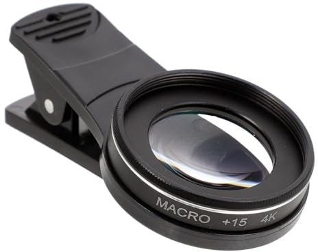 Hemobllo Fischaugenlinse 15x Makrolinse High Definition Externe Vergr??erungslinse Makrolinse Telefon Linsenclip für Kameratelefon