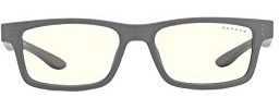 Gunnar Gaming and Computer Eyewear - Cruz Kids Small (age 4-8) -Frame Colour: Grey, Lens Tint: Clear (Blocks 35% Blue Light & 100% UV Light) - Patented lens - Reduce eye strain & dryness