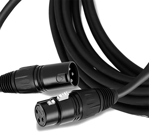 BRENDAZ Balanced XLR3-F to XLR3-M High Performance Pro Microphone Cable Compatible for Shure SM58-LC, SM58S, SM57-LC, SM7B Vocal Microphone (50-Feet)