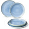 like. by Villeroy & Boch Crafted Blueberry ensemble d’assiettes, 4 p., pour 2 personnes, bleu