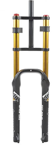 VPPV Forcella Ammortizzata MTB 26 Pollici Forche Motoslitte/ATV, per Pneumatici 4.0 Doppia Spalla Discesa QR 135mm Mountain Bike DH/AM Forcella Dell'ammortizzatore (Size : 26 ER)
